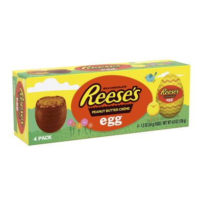 Reese&#39;s (2) Box 4pc Peanut Butter Creme Egg Milk Chocolate Easter Eggs Candy 4.8 oz