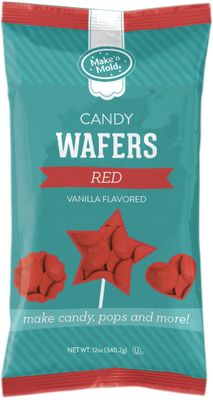 Make&#39;n Mold Vanilla-Flavored Melting Candy Wafers Red, 12 Ounce