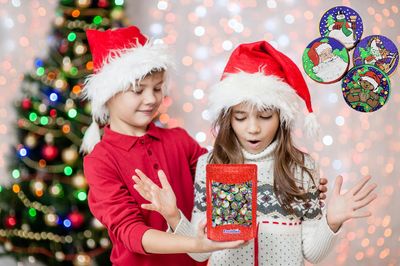 Fruidles Christmas Rich Disc Chocolate, Party Bag Fillers, Individually Wrapped Silver Foils, Kosher Certified Dairy (Half-Pound)