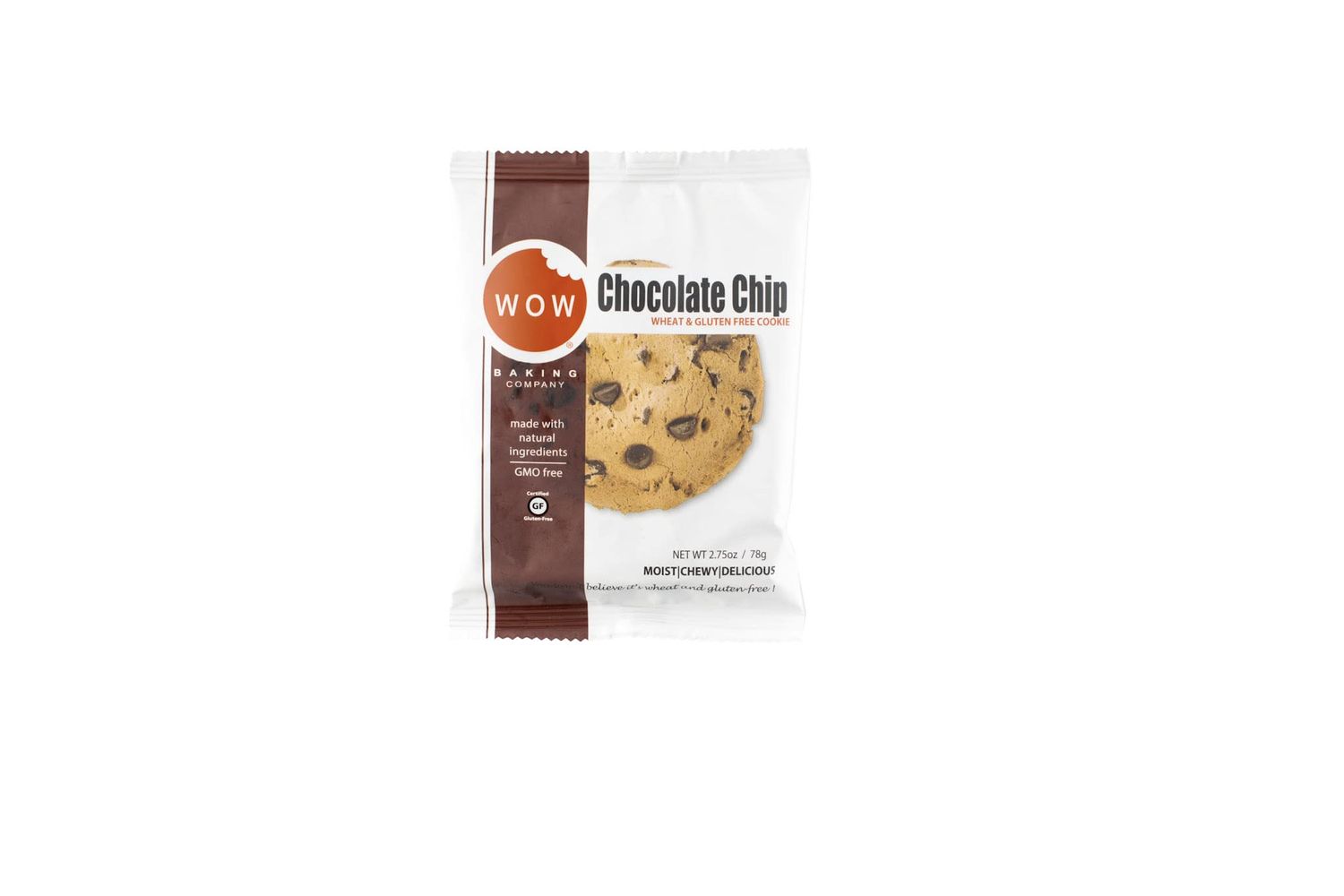 WOW Baking Company Gluten-Free Cookies, Chocolate Chip, 2.75 Ounce (Pack of 12)