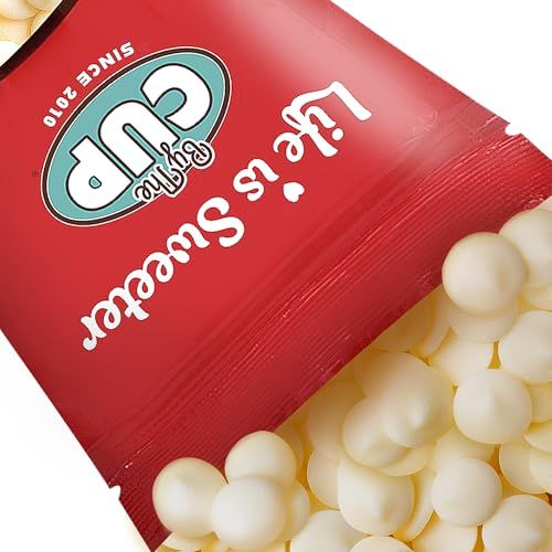 By The Cup White Chocolate Melting Wafers, 5 lb Bulk Bag for Chocolate Fountain, Fondue Sets, Molds and More