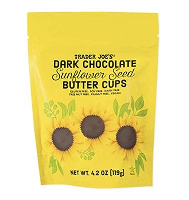 Trader Joe&#39;s Mini Dark Chocolate Sunflower Seed Butter Cups - 4.2oz 15 Bite Size Cups Nut Free