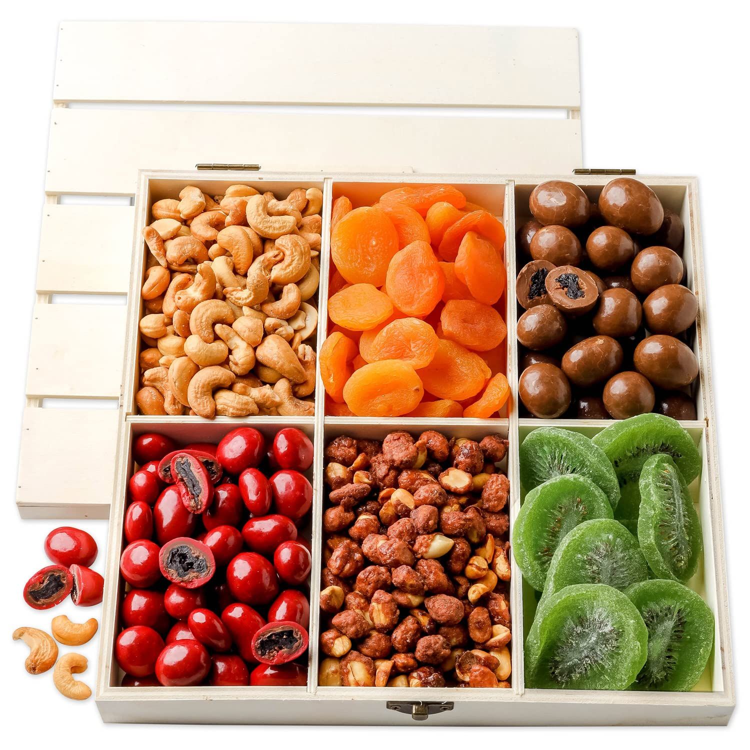 Snack Gift Basket | Assorted Crate- Dried Fruit, Nut, Chocolate, Candy | Fast Prime Delivery, Variety Snacks | For Men, Women, Family | Bonnie and Pop
