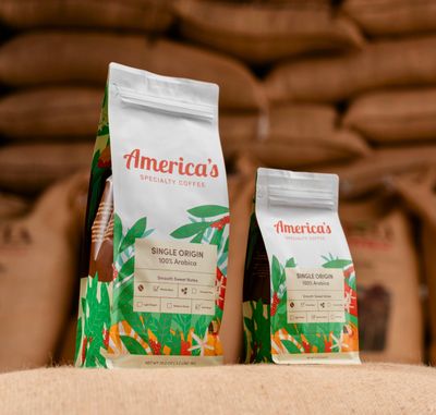 Single Origin Medium Roast Whole Bean Coffee, 100% Arabica, Chocolate, Almond, Honey Notes - 12oz Bag