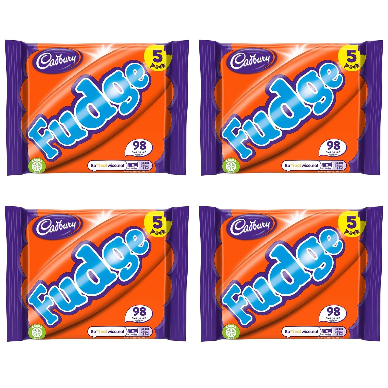 Cadbury Fudge 5 pk (Pack of 4)
