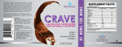 Momsanity Crave Low Calorie, Low Carb Chocolate Powder to Satisfy Cravings Naturally + Delicious Recipe Guide PDF | 30 Servings