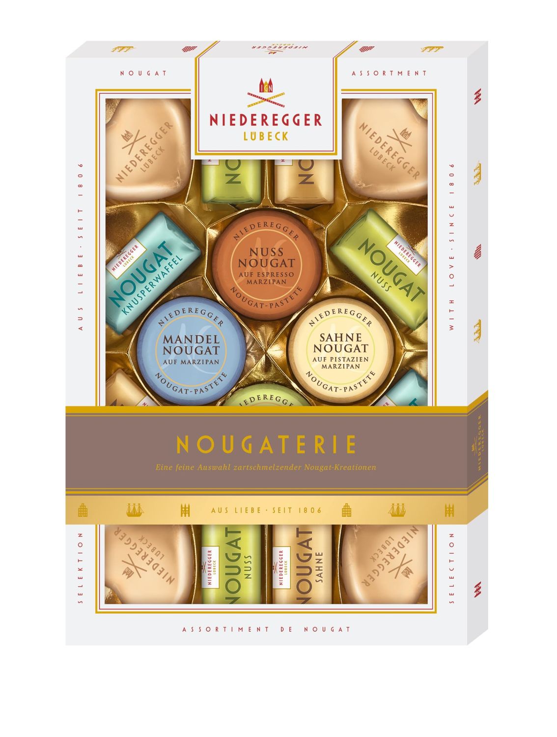 Niederegger Pralines with Milk and Dark Chocolate - 206 g - 7.2 oz - Germany