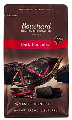 Bouchard Belgian Dark Chocolate Gluten-Free 72% Cacao (35.3 OZ / 2.2 LB)