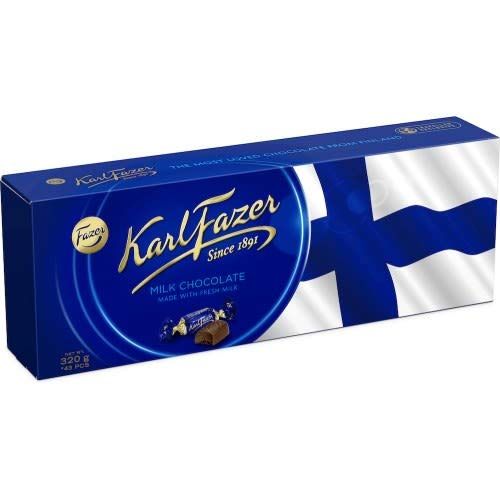 Fazer &#39;KF&#39; Blue Milk Chocolate Box 12.3oz, Made in Finland