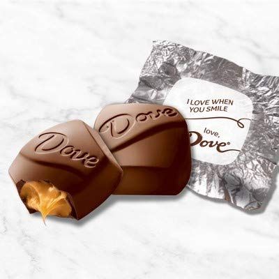 DOVE PROMISES Valentine's Love Notes Caramel &amp; Milk Chocolate (Pack of 2)
