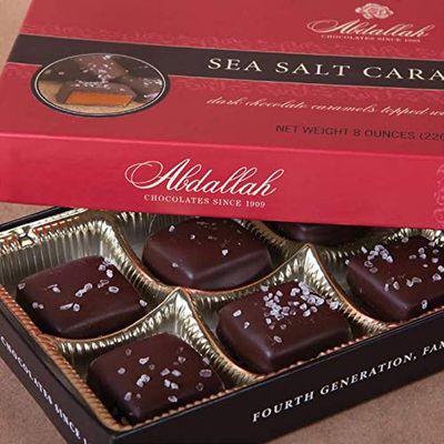Abdallah&#39;s Chocolates-Dark Chocolate Caramels With Sea Salt, 1 lb.