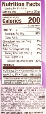 Russell Stover (1 Box) Cookies &amp; Creme White Fudge Easter Bunny Candy - Net Wt. 1.3 / 37 g