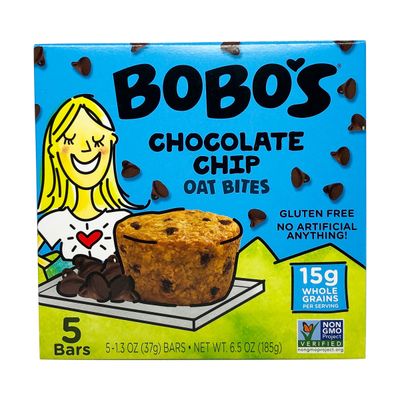 Bobo&#39;s Oat Bites Original with Chocolate Chips, 1.3 Oz, 5 Ct