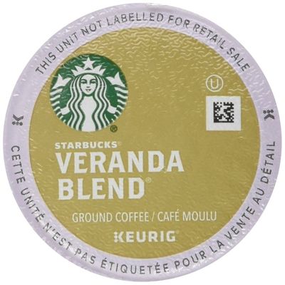 Starbucks Coffee K-Cup Pods, Veranda Blend, Blonde Roast Coffee, Notes of Toasted Malt &amp; Milk Chocolate, Keurig Genuine K-Cup Pods, 32 Count (Pack of 3)