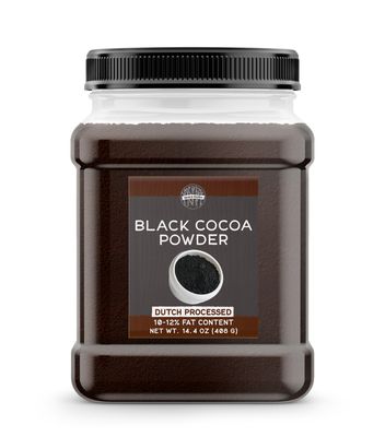 Birch &amp; Meadow Black Cocoa Powder, Unsweetened, Dutch Processed, Baking (14.4 Ounce)