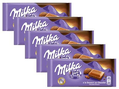 Milka Milk Chocolate Mousse Dessert Au, 100g (PACK OF 5)