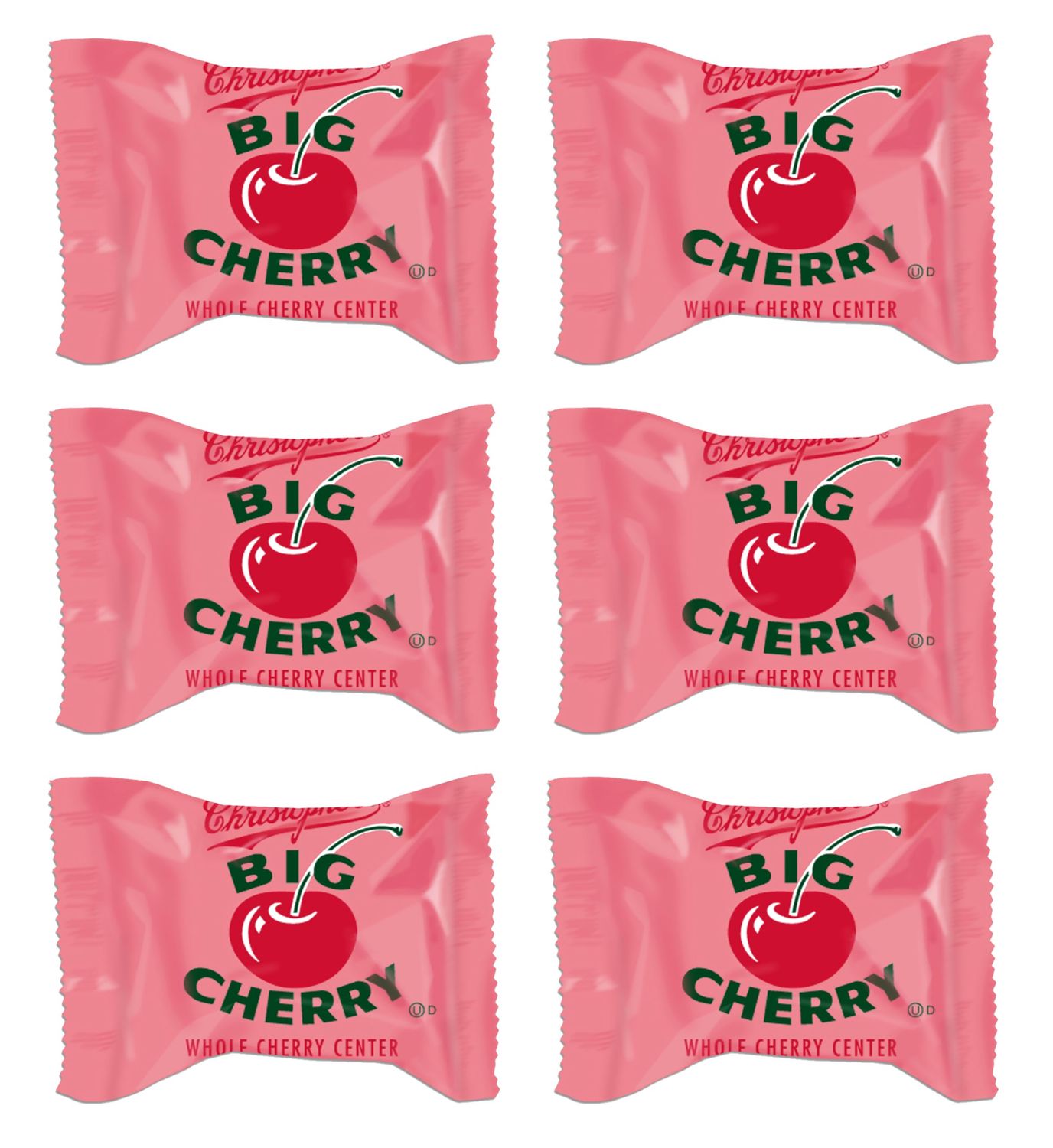 Adams &amp; Brooks, Inc. Big Cherry Bar Cherry Cordials, Chocolate Cherry Cordials, Chocolate Covered Cherries, Chocolate and Cherry Candy Bar with a Whole Cherry Center 1.75 Ounce (6 Pack)