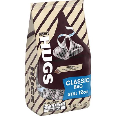 HERSHEY&#39;S HUGS Kisses Candies, Classic 10.6 oz Bag - 2 Pack
