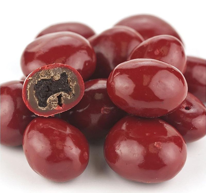Nutic Chocolate Covered Cherries - 2LB, Tart Dried Fruit Coated in White and Milk Chocolate - Chocolate Dried Red Cherry Cordials - Birthday or Christmas Gifts - (Pack of 1)