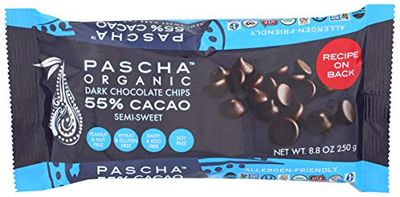 Pascha Chocolate Baking Chip 55% Caca, 8.8 oz
