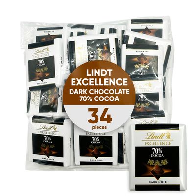 Excellence 70% Cocoa Dark Chocolate Candy 6.0 oz 2pk 34 pieces -