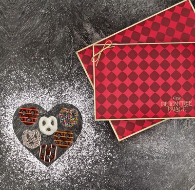 Gluten Free Chocolate Covered Pretzels Gift Basket - Chocolate Pretzels Snack Gift (4 Flavor) By Gluten Free Palace