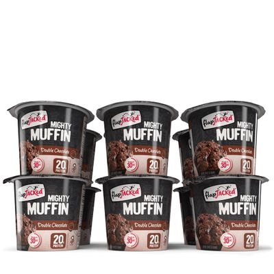 FlapJacked Mighty Muffins, Gluten-Free Double Chocolate, 1.94 Ounce (Pack of 12)