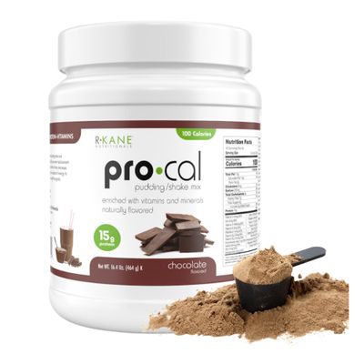 Pro-Cal Chocolate Meal Replacement Powder- High Protein, Low Calorie Shake &amp; Pudding Mix- Low-Carb, Gluten Free, Kosher- Breakfast Boost- Delicious &amp; Easy to Prepare- 16 Servings, 16.4oz