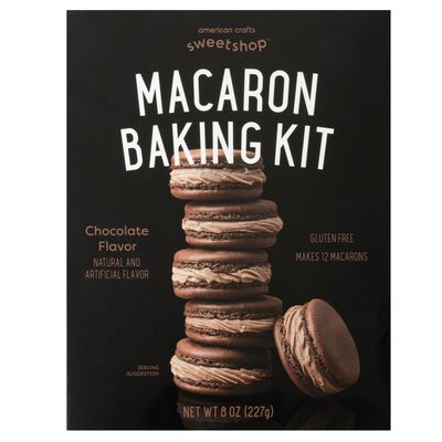 Sweetshop 8 oz Macaron Cookie Baking Mix, Chocolate, Gluten Free, makes 12 Macarons, Baking Kit, Bake Fresh Macarons, Cookie Mix, Homemade Macarons