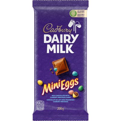 Dairy Milk Chocolate with Mini Eggs Bar, 200g/7oz