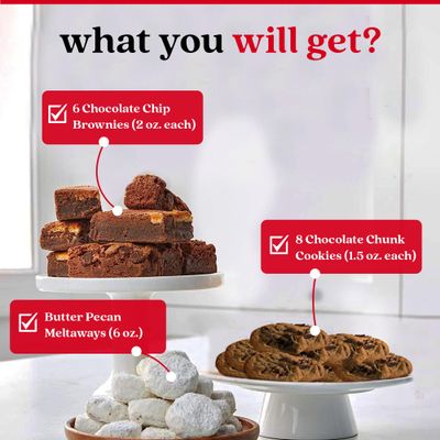 Davids Cookies Happy Birthday Cookies Gift Basket - Deliciously Flavored Assorted Cookies in a Lovely Gift Crate - Gourmet Chocolate Chip Cookies, Butter Pecan Meltaways, Choco Chip Brownies