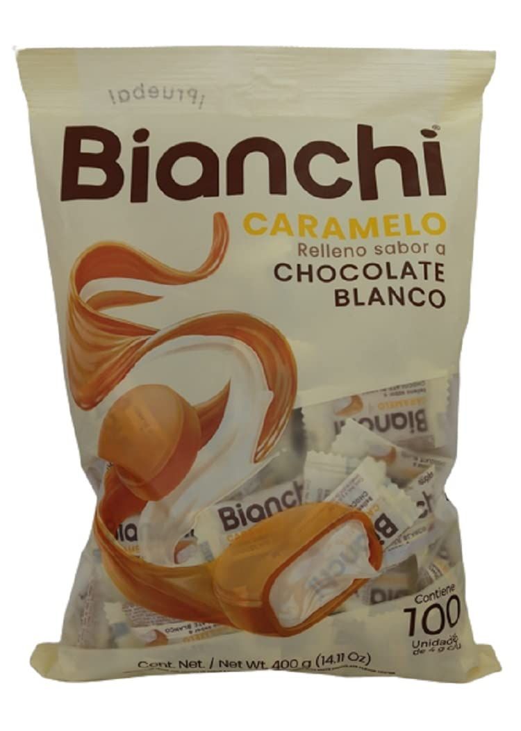 Bianchi Milk Candy with White Chocolate Flavor Center, 100 units bag
