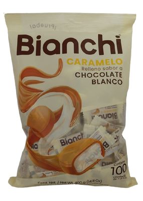 Bianchi Milk Candy with White Chocolate Flavor Center, 100 units bag