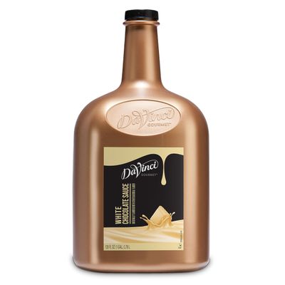 DaVinci Gourmet White Chocolate Sauce, 128 Fluid Ounces (Pack of 1)