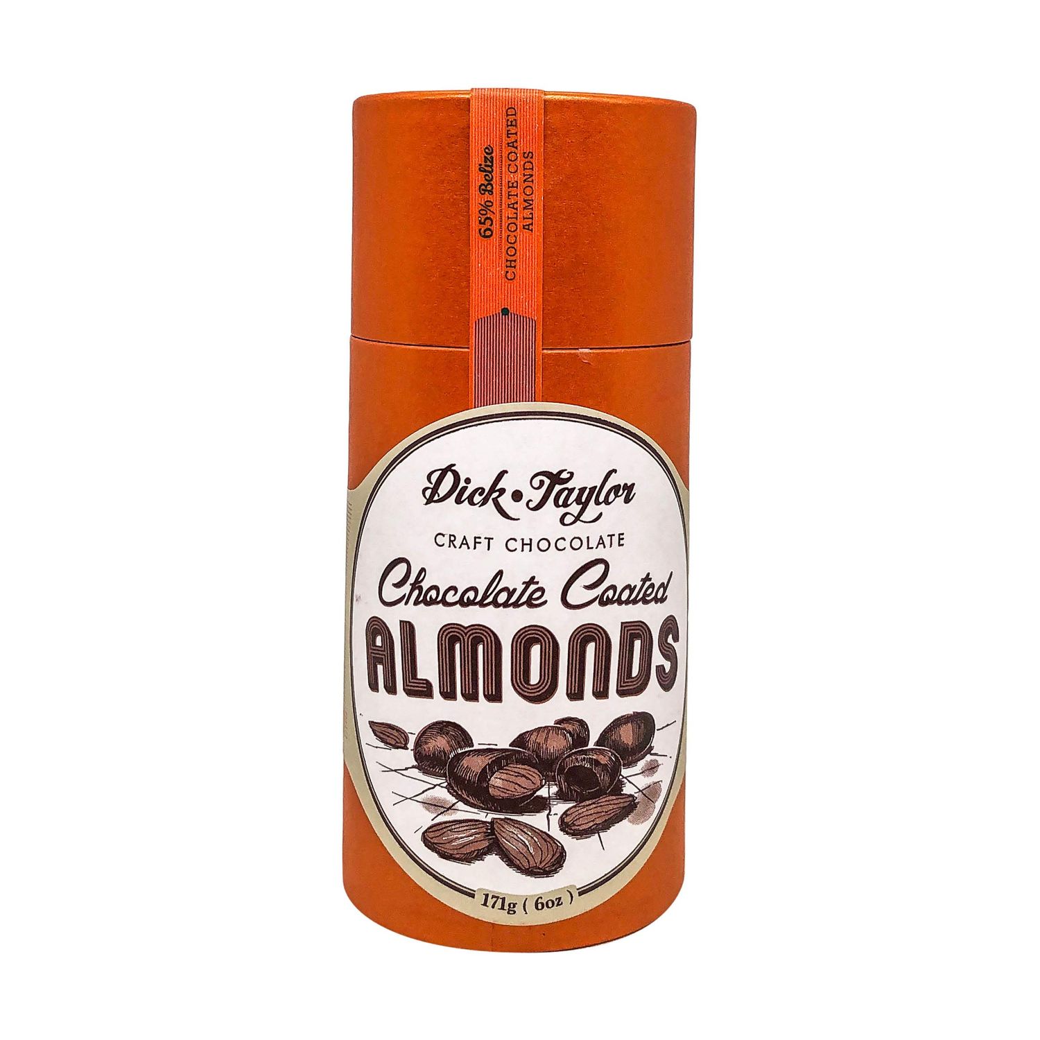 Dick Taylor Chocolate Coated Almonds 6 Ounces