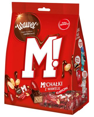 Wawel Michalki Zamkowe Chocolate Coated Peanut Candy, 9.88 Ounce