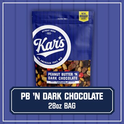 Kars Nuts Peanut Butter n Dark Chocolate Trail Mix, 28 oz - Resealable Pouch (Pack of 1), Gluten-Free Snack Mix