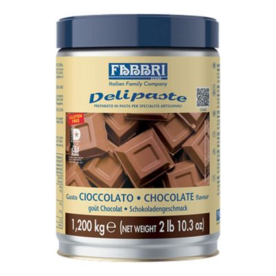 Fabbri Delipaste Chocolate, Flavoring Compound for Gelato, Ice Cream, Soft Serve, Pastry and Confectionary - 1 Tin of 2.6 lb