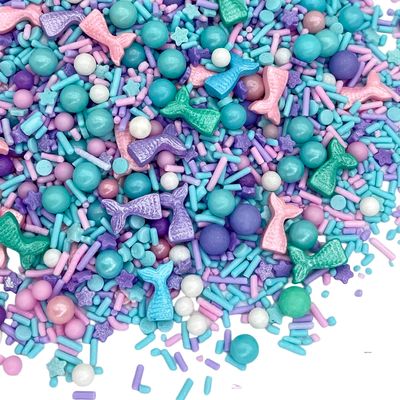 Manvscakes | Sprinkles | Cake sprinkles | Cupcake sprinkles | Baking | Mermaid tails | Sprinkle mix | Edible sprinkle | Caramel | Chocolate | Mermaid cake decoration