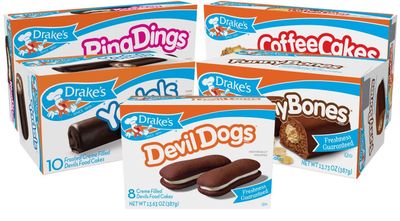 Drake&#39;s Variety Pack Yodels, Ring Dings, Devil Dogs, Funny Bones, and Coffee Cakes, Chocolate