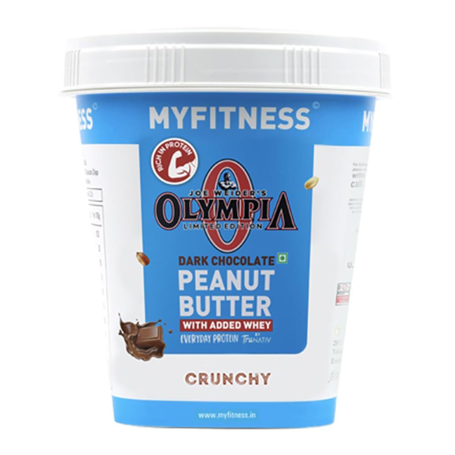 MYFITNESS Peanut Butter Chocolate Olympia Non-GMO Gluten-free No Preservative All Natural Ingredient High Protein Made with American Recipe (35.2 Ounce)