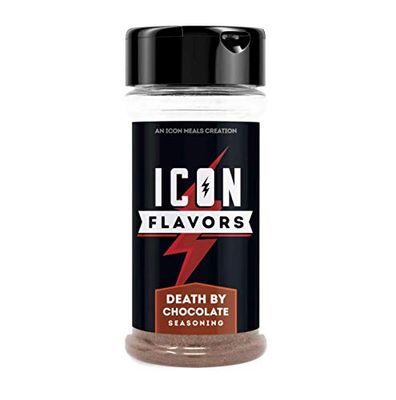ICON Meals Gluten Free Zero Calorie Seasonings, Meal Prep, Flavor Enhancer, Keto Approved, Real Ingredients, Amazing Taste, Low Carb (Death by Chocolate)