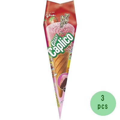 Giant Caplico Strawberry 1.2oz 3pcs Japanese Chocolate Snack Ninjapo