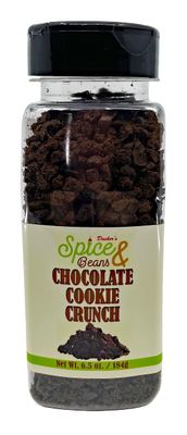 Chocolate Cookie Crunch Ice Cream Topping &amp; Cake Decoration 6.5 oz, by Dasher&#39;s Spice &amp; Beans