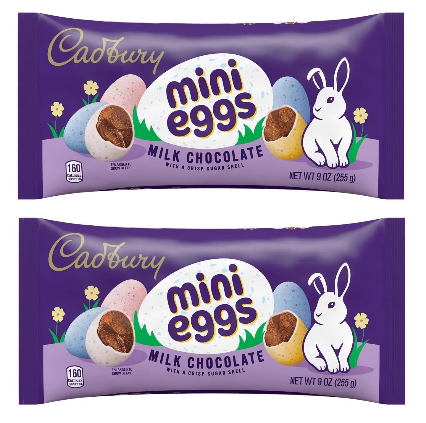 Mini Eggs Milk Chocolate, 2 packs 9 ozCADBURY Creamy Milk Chocolate Cadbury Mini Eggs, Perfect Cadbury Eggs for Special Occasions, Premium Candy Eggs for All Ages