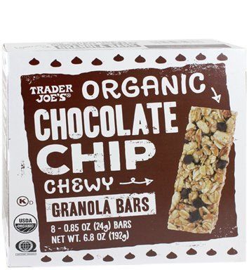 Trader Joe&#39;s Organic Chocolate Chip Chewy Granola Bars 6.8 oz. (Pack of 2 bxes)