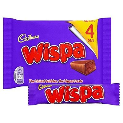 Original Cadbury Wispa Chocolate Bar Pack Imported From The UK England Cadbury Wispa Chocolate Multipack, 2 Pack