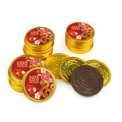 84ct Chinese New Year Candy Chocolate Coins Party Favors (84 Pack) - 2025 - Year of the Snake