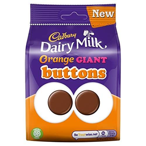 Dairy Milk Orange Giant Buttons 110g (Pack of 10)