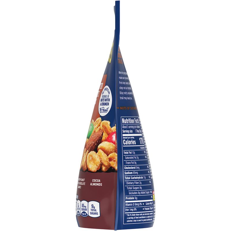Planters Peanut Butter Chocolate Trail Mix with Honey Peanuts (M&amp;M Peanut Butter &amp; Peanut Chocolate Candies &amp; Cocoa Almonds, 12 ct Pack, 6 oz Bags)